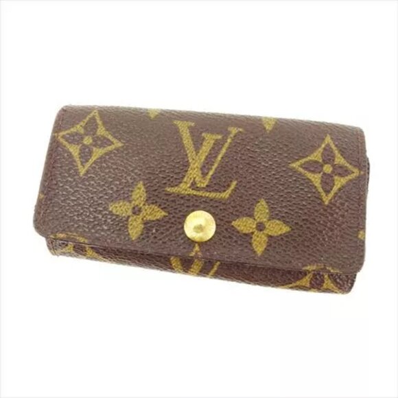 Louis Vuitton Accessories - Louis Vuitton Key case Key holder Monogram Brown Woman Authentic Used